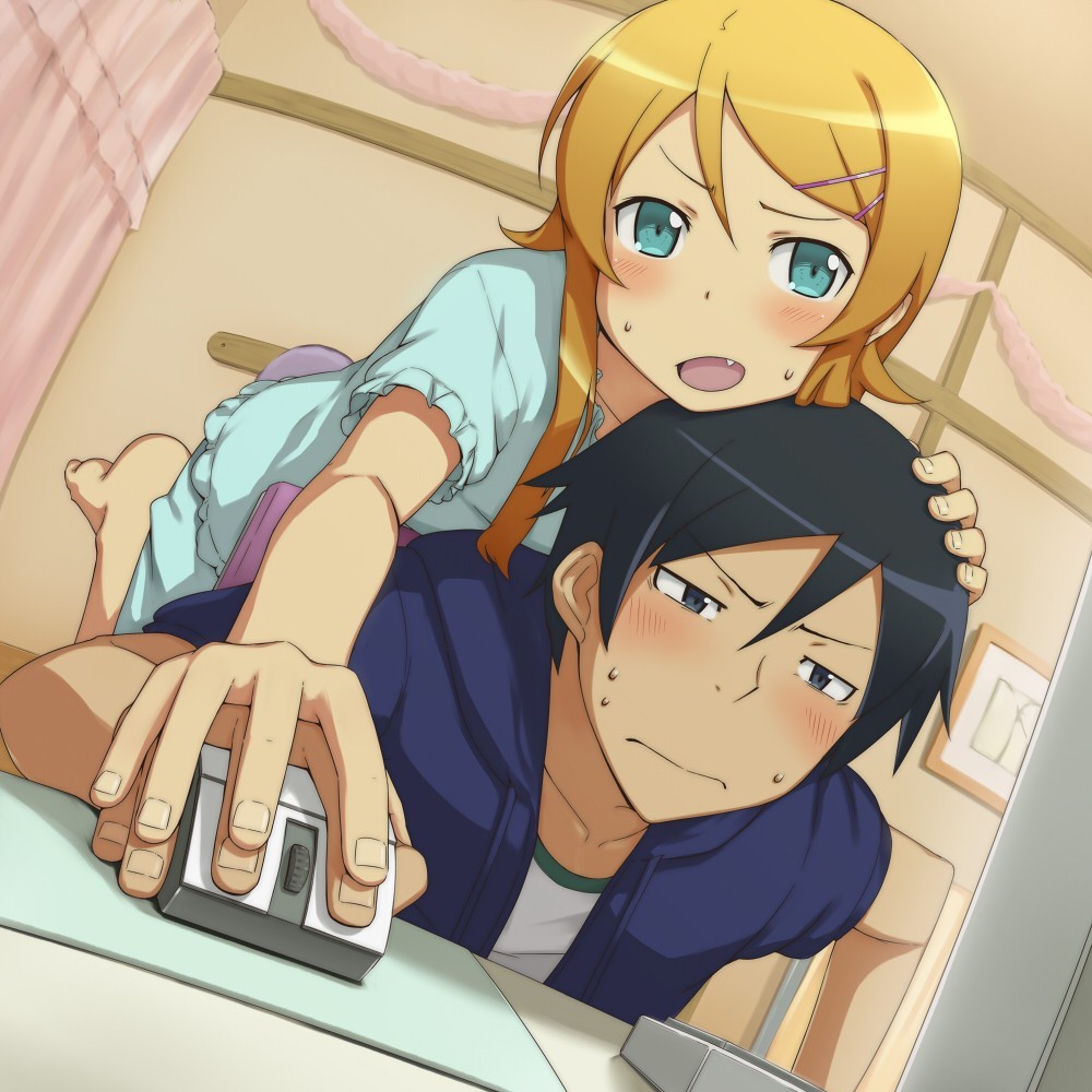 Kirino ve Kousaka (Ore no Imouto ga Konnani Kawaii Wake ga Nai kousaka) .