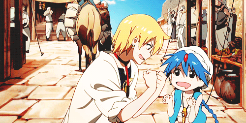 4) Magi: The Labyrinth of Magic - MAL: 8.24 (7 Ekim 2012 - 31 Mart 2013) Aksiyon, Macera, Fantastik, Sihir, Shounen