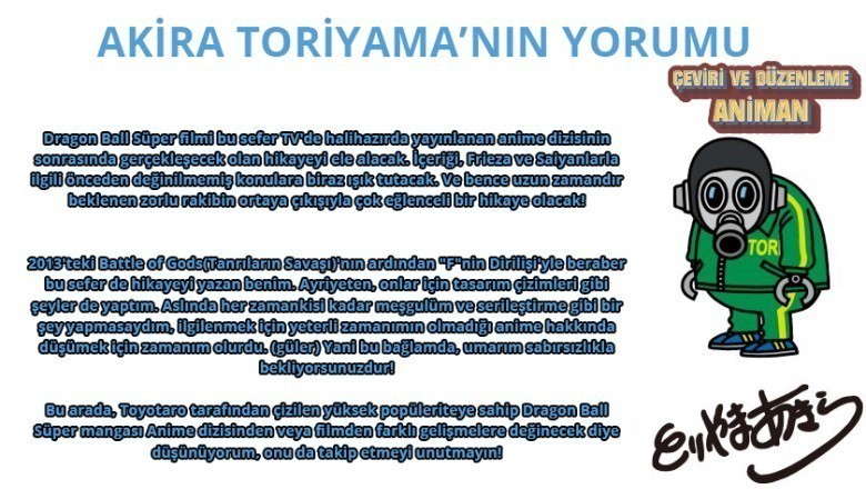Dragon Ball'ın 20. Filmi Hakkında Akira Toriyama'nın Yorumu