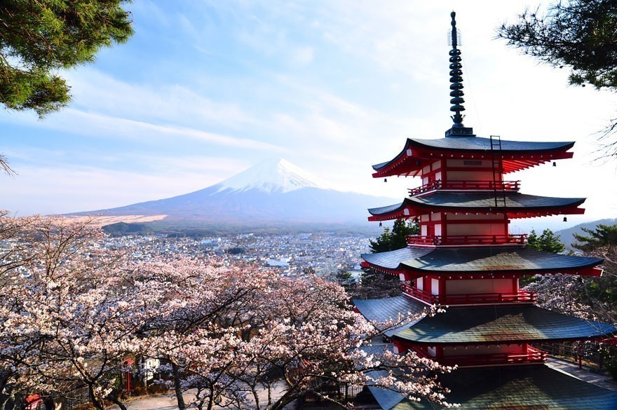 #15 Chureito Pagoda ve Fuji Dağı