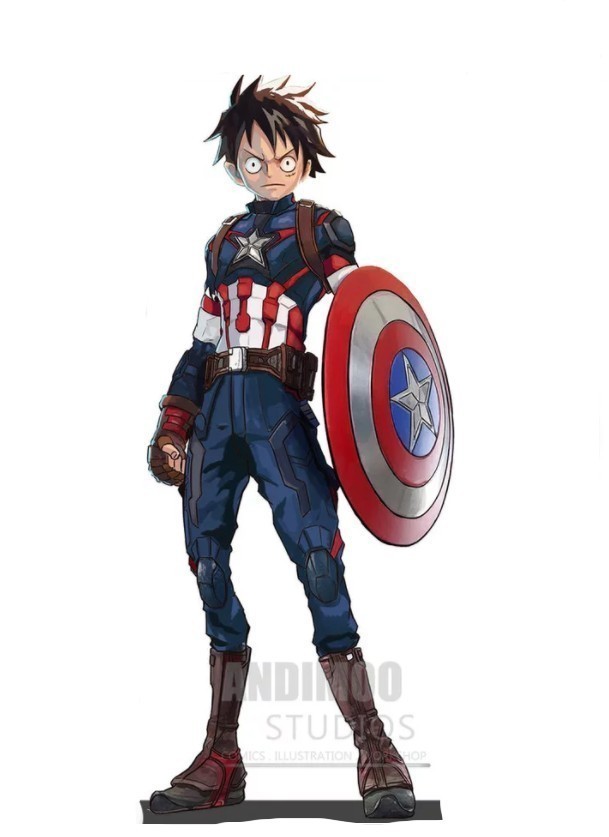 | One piece | Luffy , Kaptan Amerika