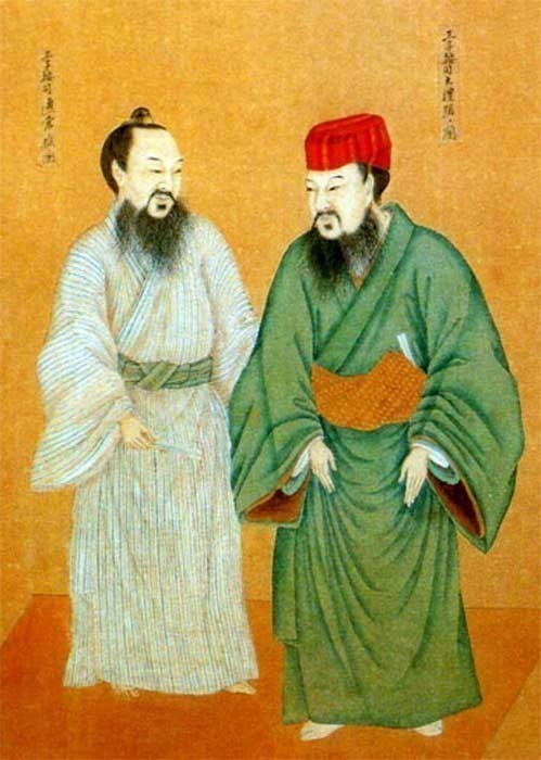 Ryukyu Krallığı'ndan Oji ve Aji'nin giysileri.