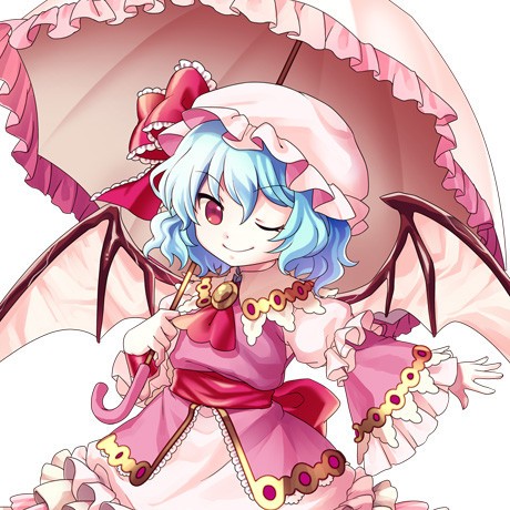 Yukari Tamura'nın seslendirmesi ile Remilia Scarlet