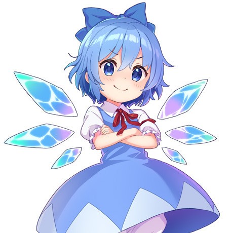 Miharu Hanai'nin seslendirmesi ile Cirno